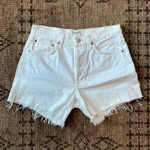 Agolde Parker Long Short Size 26 Color Panna Cotta